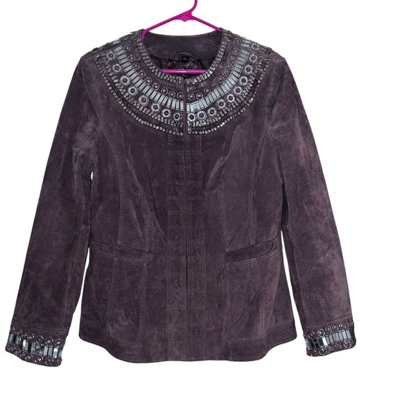 Jackets & Blazers - Pamela McCoy 100% Leather Coat Size Small